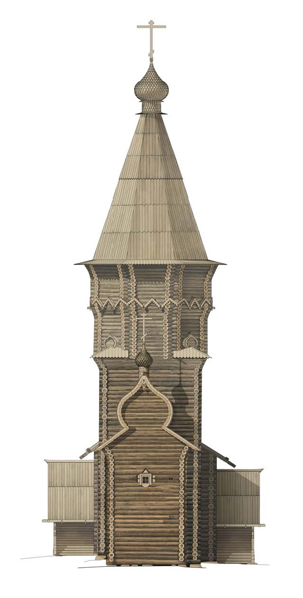 проект воссоздания «Успенская церковь (деревянная)», 1774 г. 