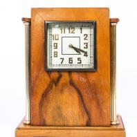 Часы кабинетные «Владимир» с боем. Владимирский часовой завод, 1957г. Латунь, дерево, стекло