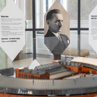 «Архитектор, который видел будущее»: инсталляция о Константине Мельникове в зале ожидания Северного речного вокзала