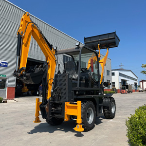 Мини экскаватор-погрузчик