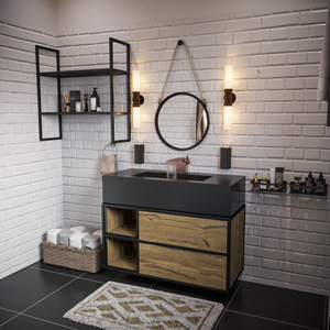 Металл и дерево в мебели: тренды для промышленной архитектуры