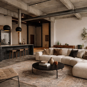 Индустриальная эстетика в интерьере: баланс фактуры и формы