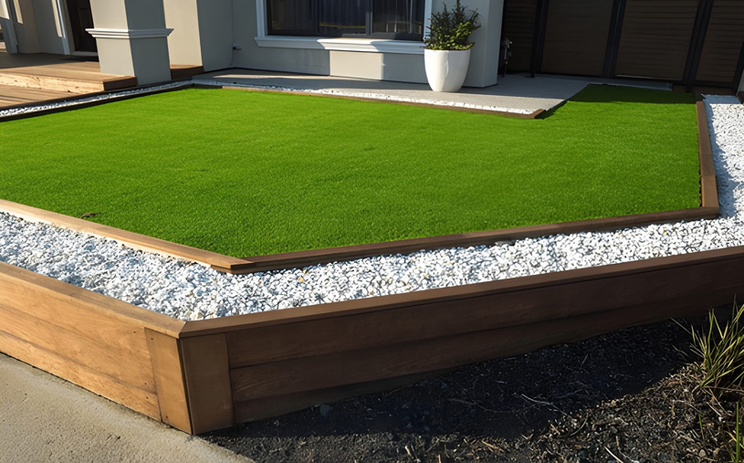Синтетический газон в ландшафтной архитектуре
