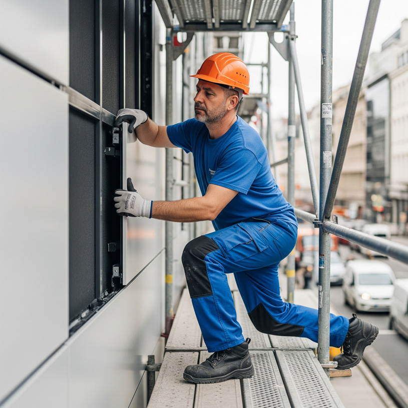 монтаж навесных вентилируемых фасадов