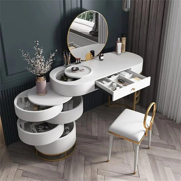 Дизайн туалетного столика с зеркалом