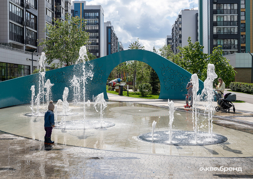 Фонтан «Палитра» в ЖК «Арт-Сити» (г. Казань)