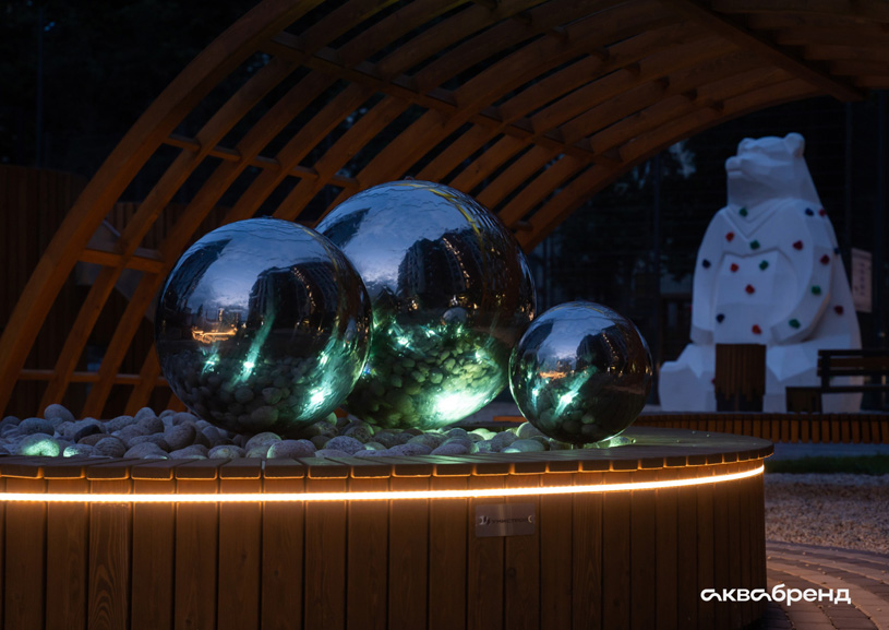 Фонтан «Три сферы» в ЖК «Уникум» (г. Казань)