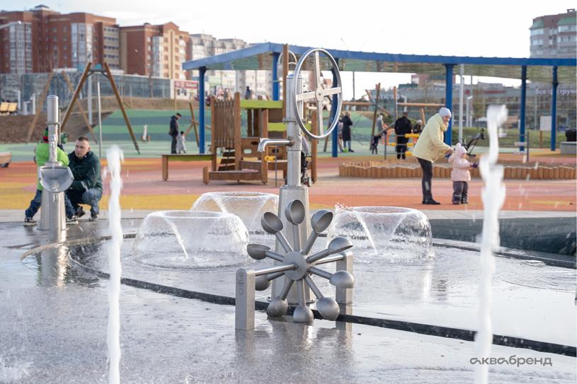 Фонтанный игровой комплекс «Серпантин» (г. Череповец)