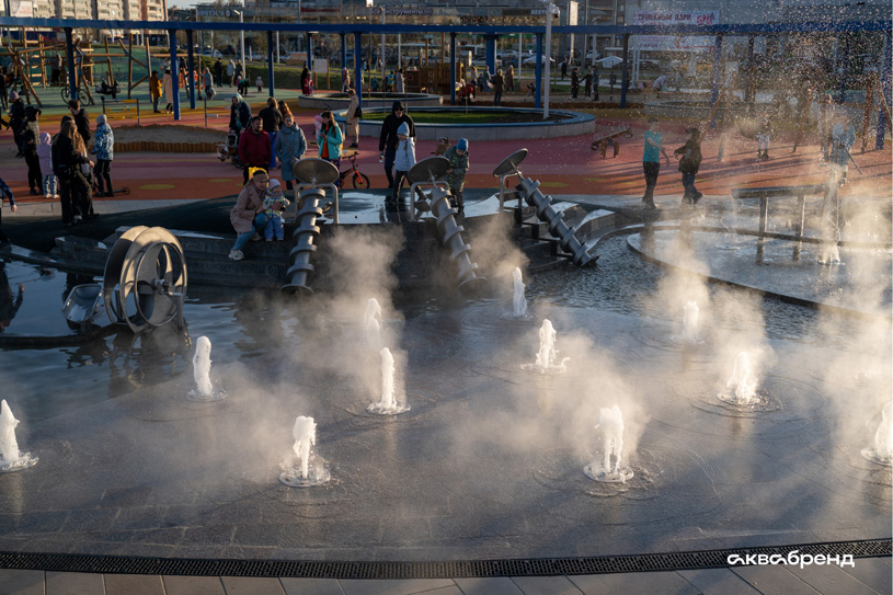 Фонтанный игровой комплекс «Серпантин» (г. Череповец)