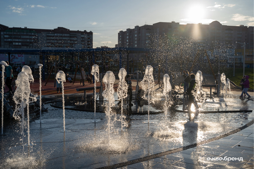 Фонтанный игровой комплекс «Серпантин» (г. Череповец)