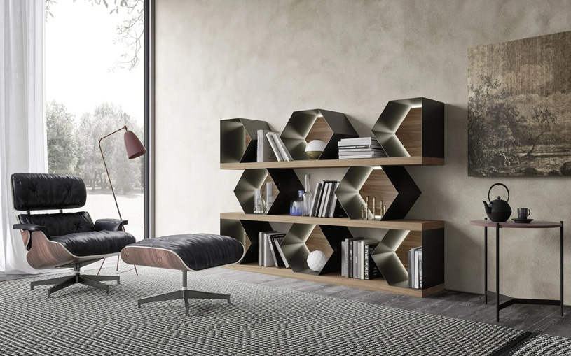 мебель из дерева и металла в интерьере