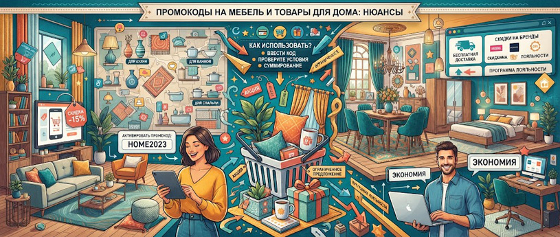 Промокоды на мебель и товары для дома