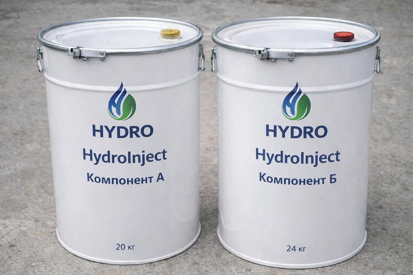 Инъекционная гидроизоляция HydroInject (ХидроИнджект)
