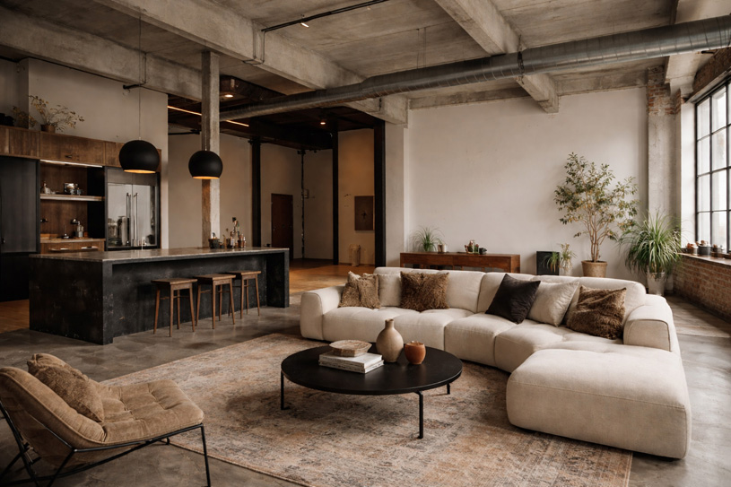 Индустриальная эстетика в интерьере