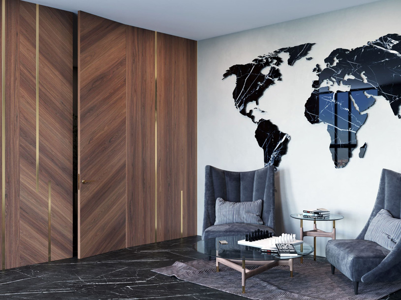 Межкомнатная дверь скрытого монтажа