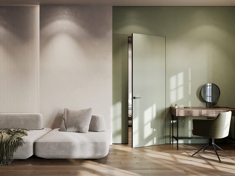 Межкомнатная дверь скрытого монтажа