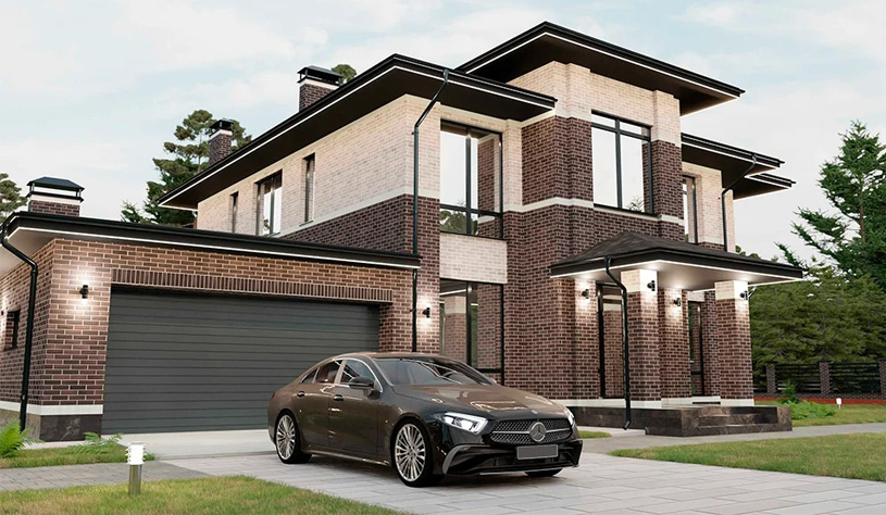 проект дома из кирпича