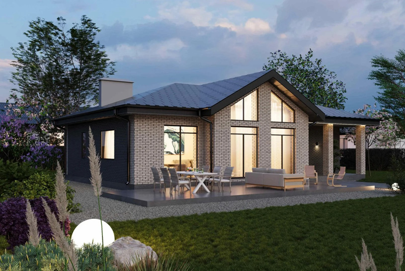 проект дома из кирпича