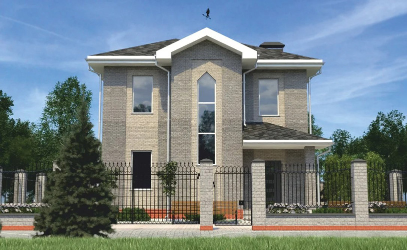 проект дома из кирпича