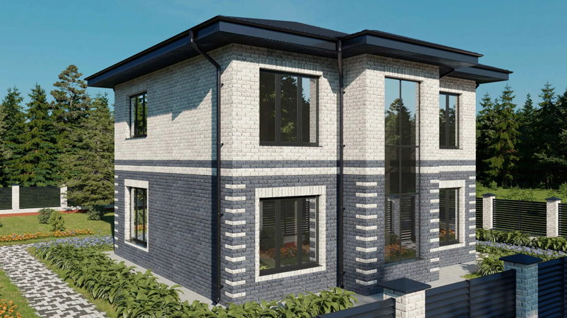 проект дома из кирпича