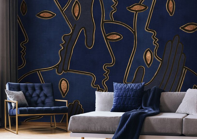 обои для гостиной