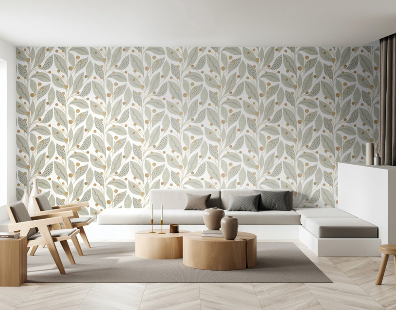 обои для гостиной