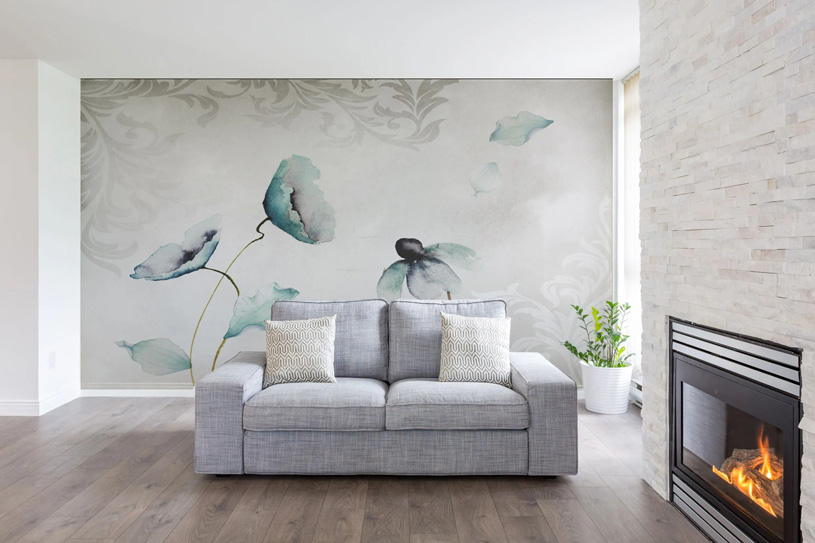 обои для гостиной