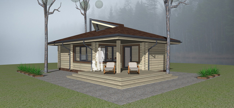 Проект современной бани из бруса