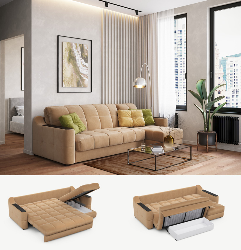 Модульный угловой диван MOON 116