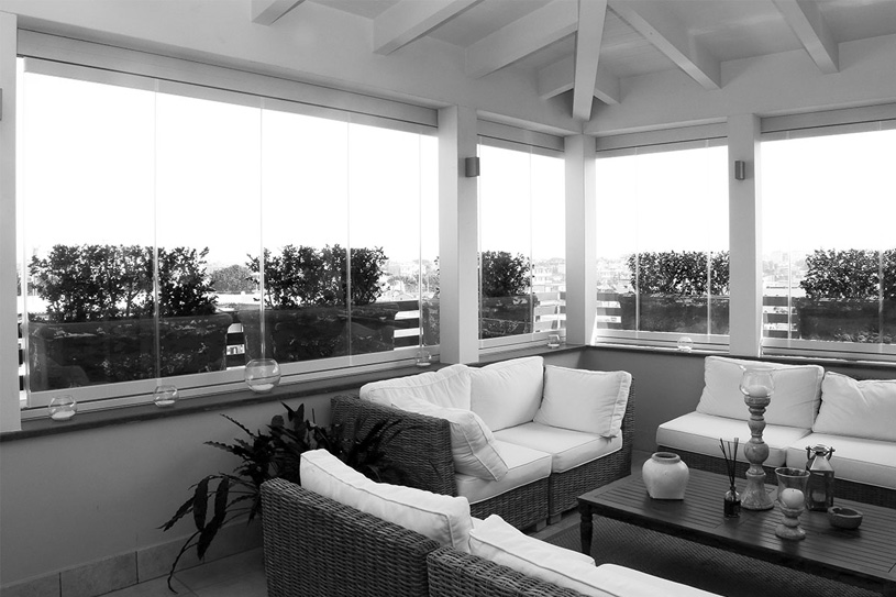 панорамное остекление в пентхаусе