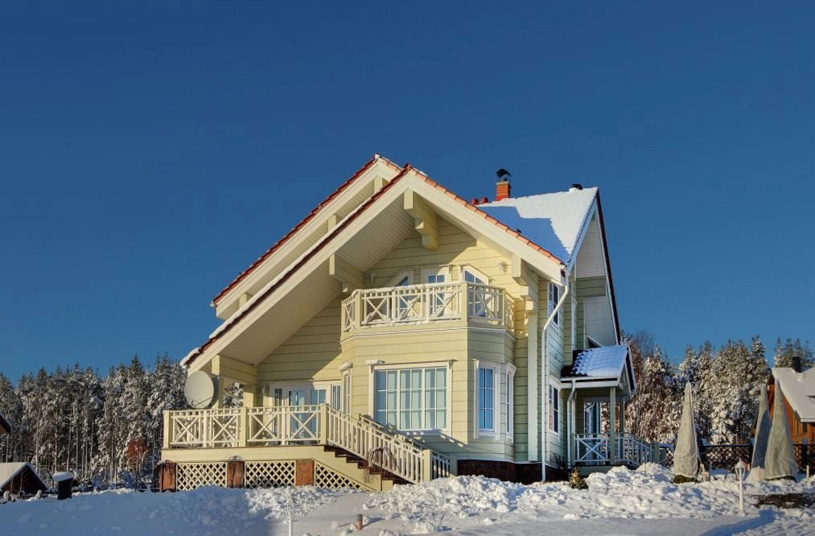 Дом из клееного бруса. ГК Приозёрский Лесокомбинат