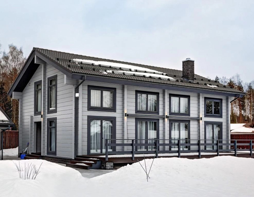 Дом из клееного бруса. ГК Приозёрский Лесокомбинат