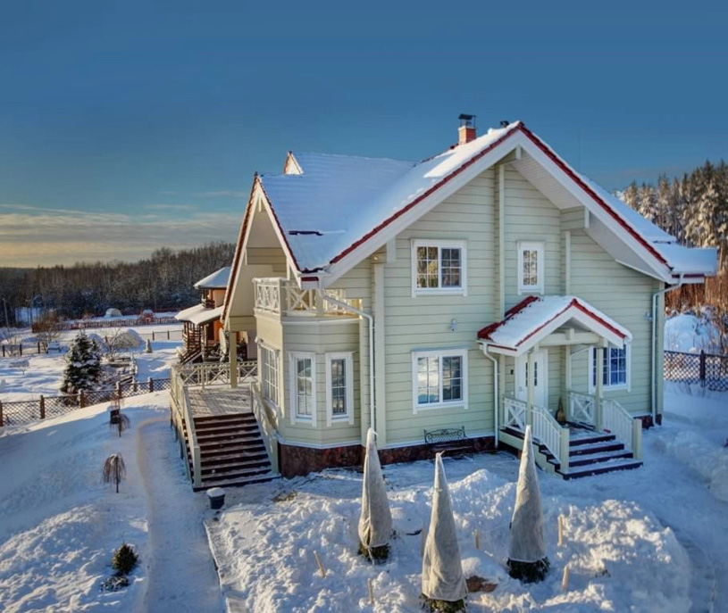 Дом из клееного бруса. ГК Приозёрский Лесокомбинат