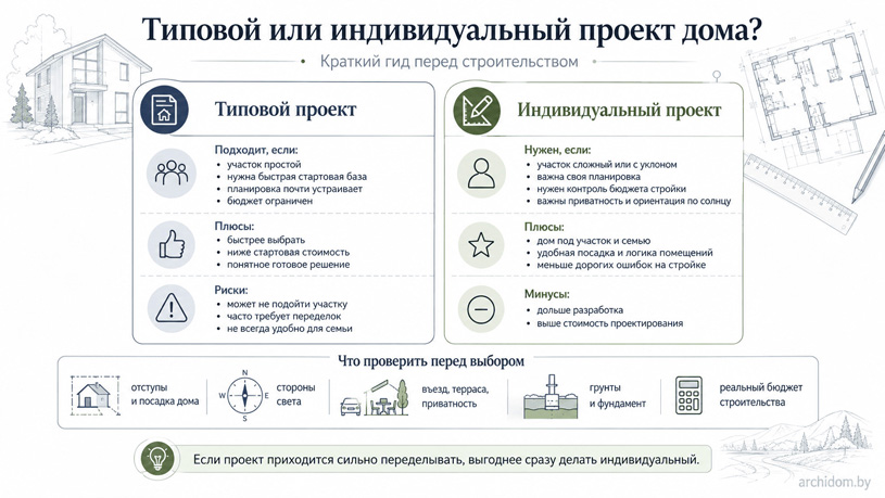 Типовой или индивидуальный проект - Инфографика