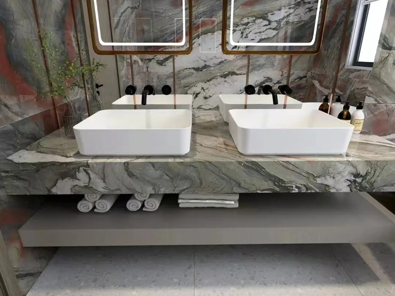 кварцит в интерьере