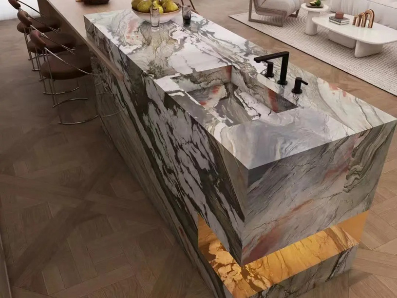 кварцит в интерьере