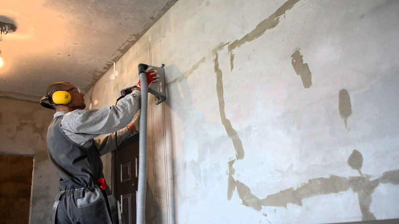 Штробирование трассы электрической проводки в квартире Штробирование трассы электрической проводки в квартире