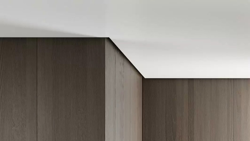 Профиль для потолка для создания теневого зазора с подсветкой