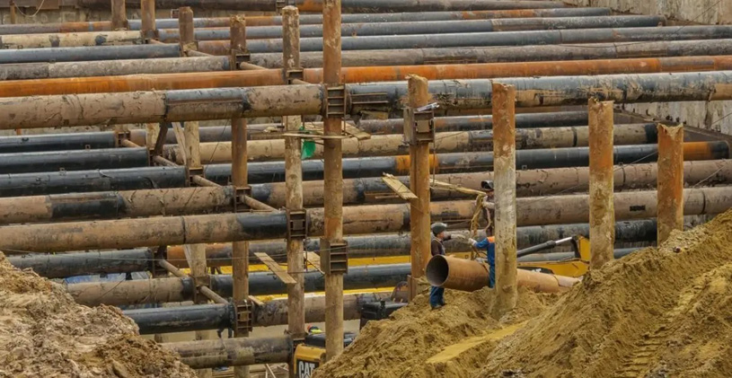 распорная система котлована