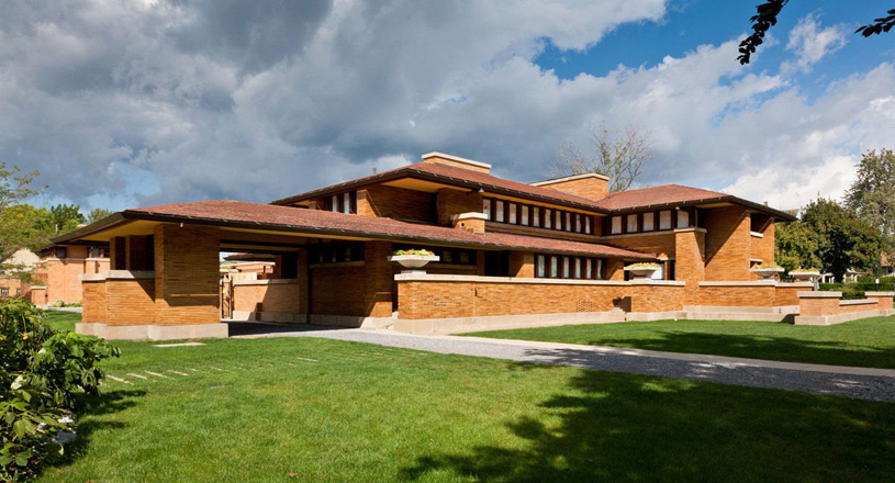 Фрэнк Ллойд Райт (Frank Lloyd Wright): Darwin D. Martin House Complex, Buffalo, New York (Дом Дарвина Д. Мартина, Буффало, Нью-Йорк), 1904—1905; реконструкция 2007