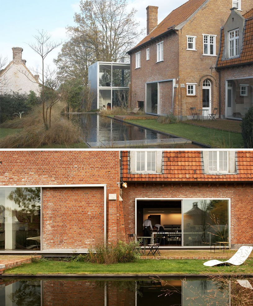 Maarten van Severen (Маартен ван Северен) Boxy house, Deurle, Belgium (реконструкция и редизайн), 2003-2004