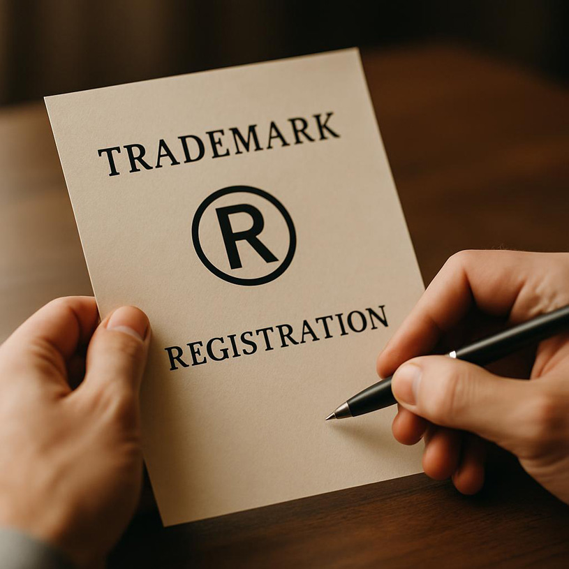Иллюстрация товарного знака и процесса его регистрации