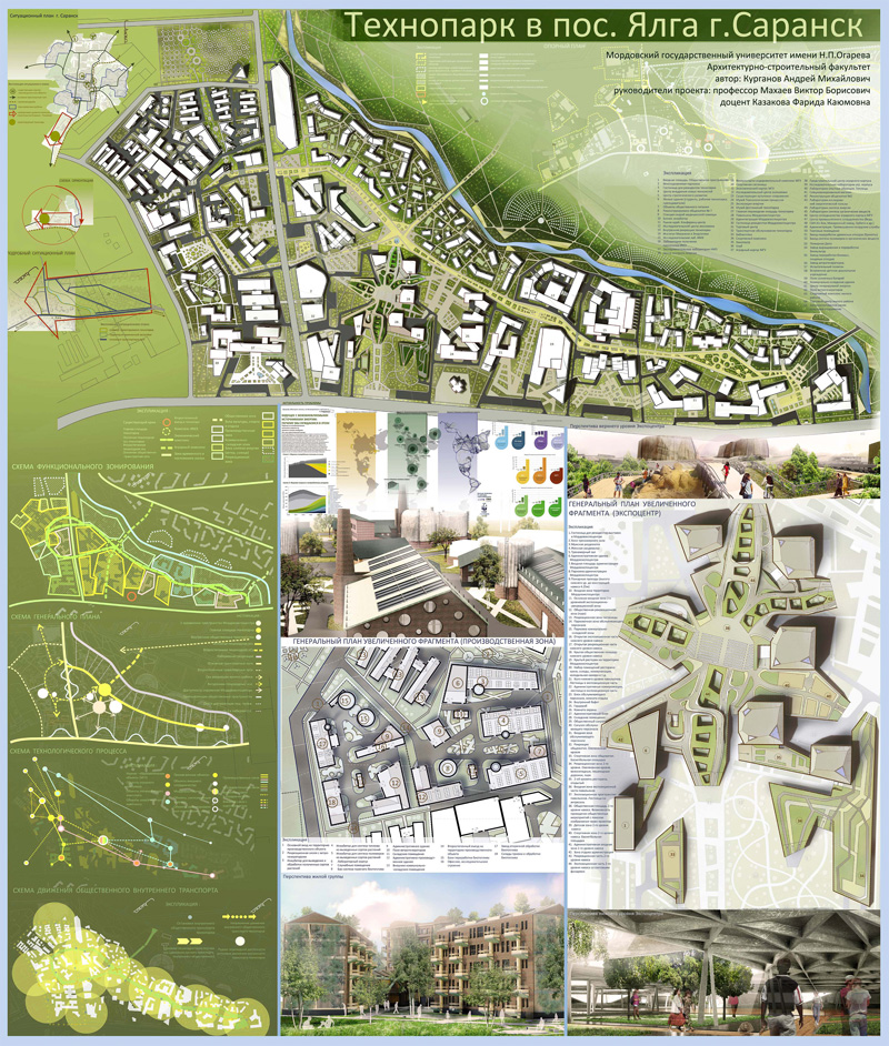 Технопарк в поселке Ялга. Саранск. Архитектор Андрей Курганов