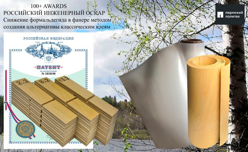 Снижение формальдегида в фанере методом создания альтернативы классическим клеям | Палкин В.Г. (ПНИПУ)