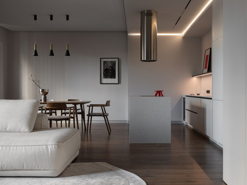 Интерьер в клубном доме Ленина 8 | STUDIO WHITE DESIGN