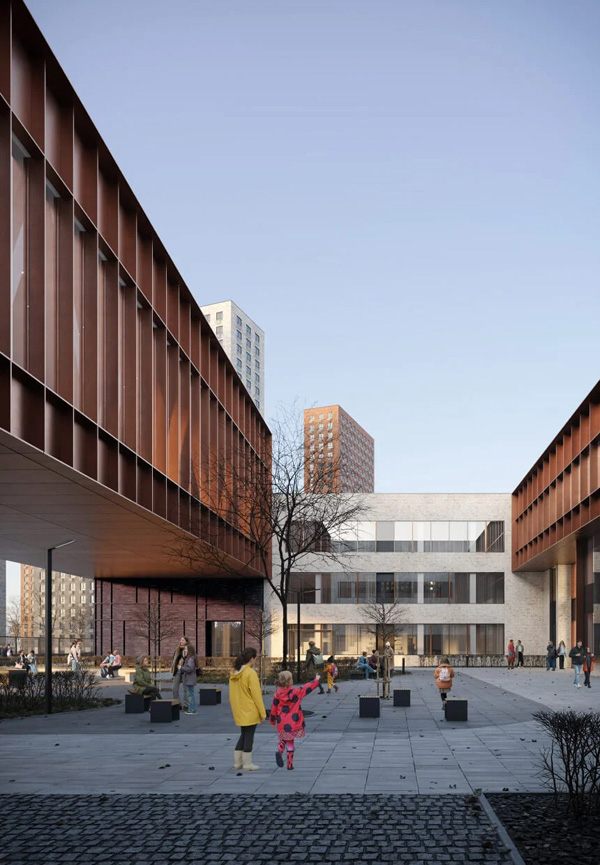 Школа «Мещерский лес». Архитектурное бюро Syntaxis, 2024–2025 