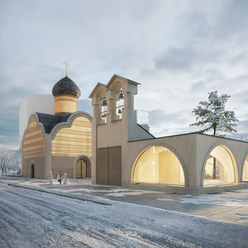 Проект православного храма, архитектурная мастерская МАМ
