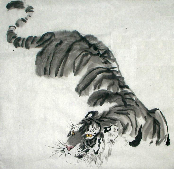 мастер-класс «Рисуем тигра в стиле се-и»