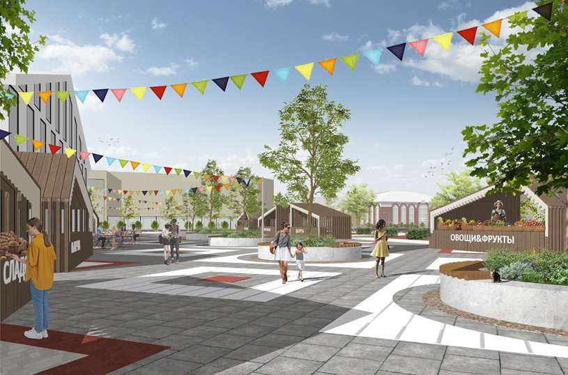 Благоустройство у вокзала. Мастер-план объединенного Ленинск-Кузнецкого муниципального округа