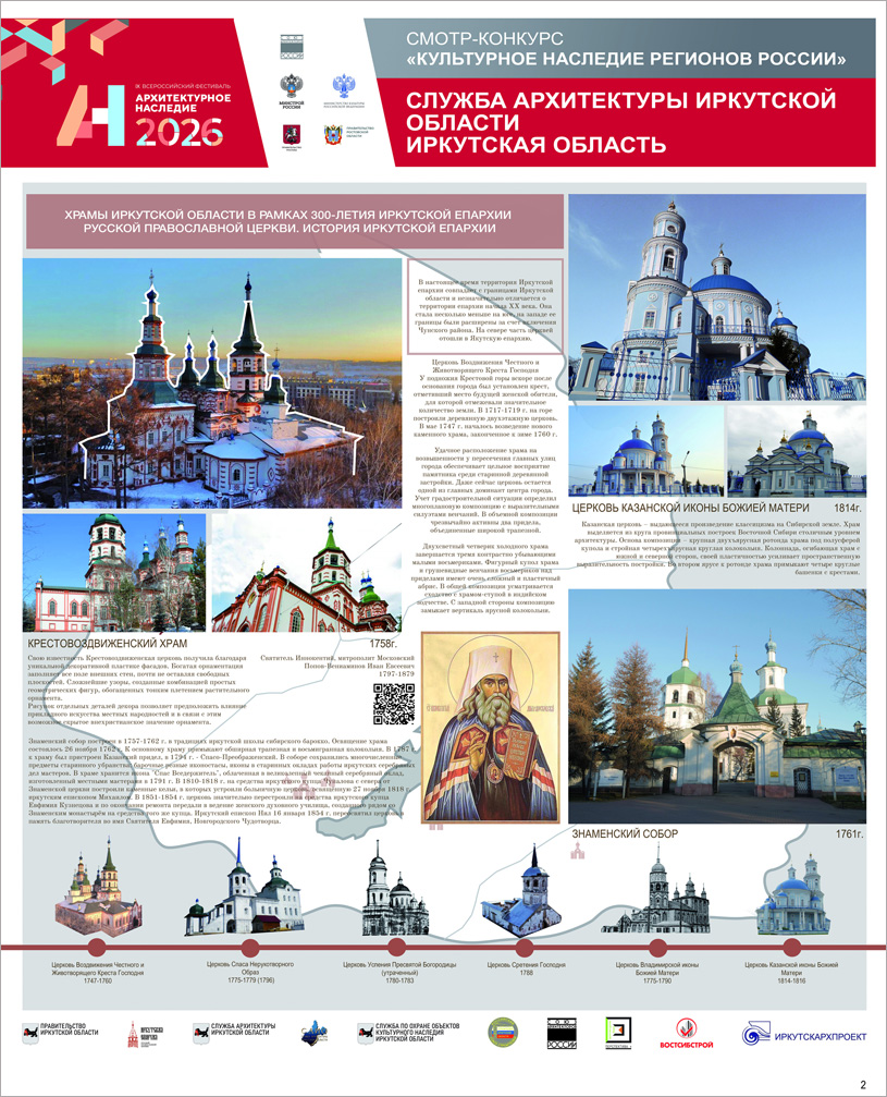 Храмовая архитектура Иркутской области. Служба архитектуры Иркутской области